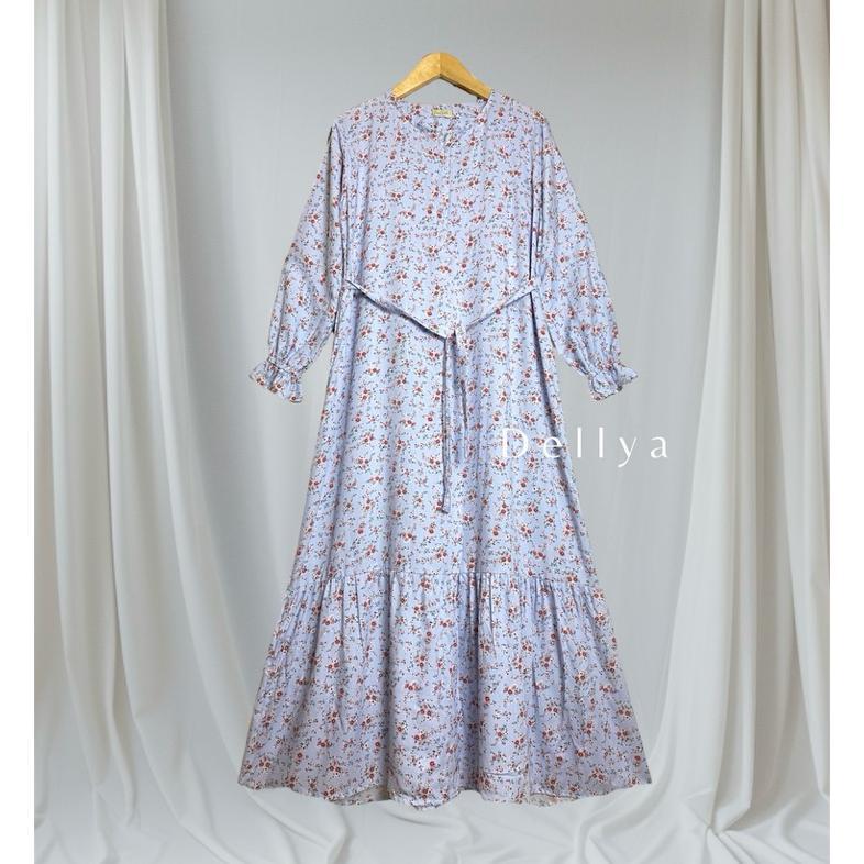 Grade Ori Nadira Gamis Homey Dress Bahan Rayon Viscose Motif Bunga Bumil Dan Busui Adem Nyaman