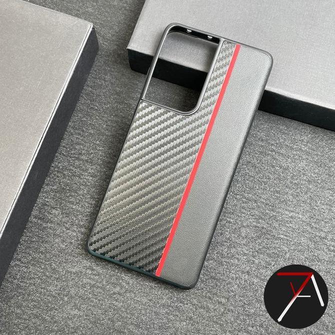 SAMSUNG S21 ULTRA S21ULTRA RACASETA CASE CARBON FIBER LEATHER COVER PROMO