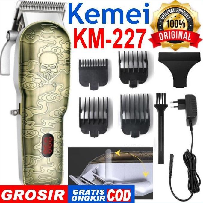 KM227 GROSIR KEMEI 227 Alat Cukur Cukuran Pangkas Rambut CAS KM-227