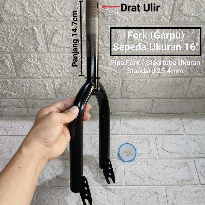 Fork Garpu Pipa Steertube Standard DRAT Ulir Sepeda Anak 12 16 18 BMX CTB SUMAX