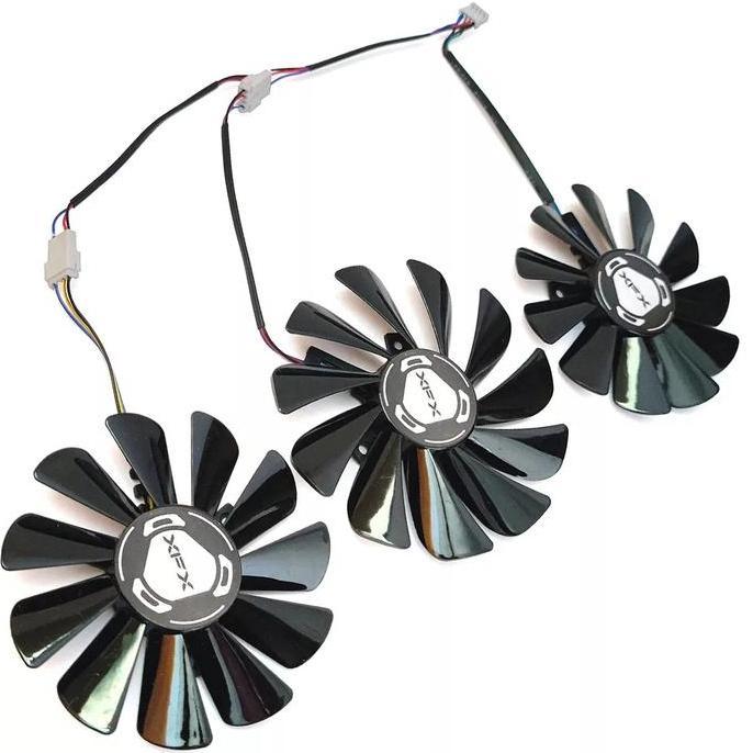 Fan kipas vgg RX 5700 xt 5600 xt XFX THICC III 85mm 95mm 4pin