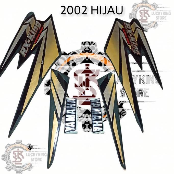 Sticker lis rx king 2002 hijau