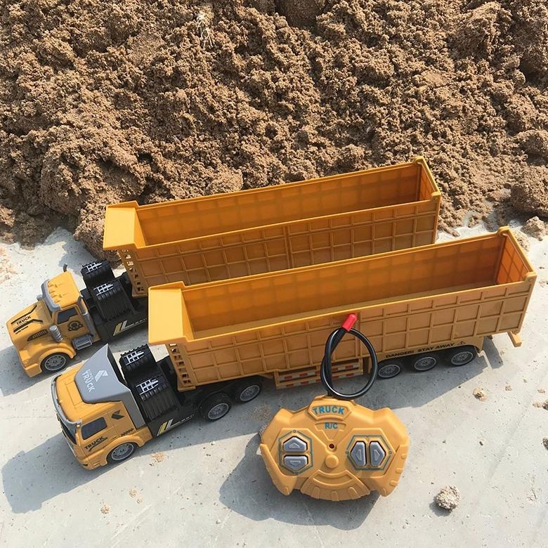 new product mainan truck trailer rc mainan truk semi trailer remote control semi trailer dump truck 