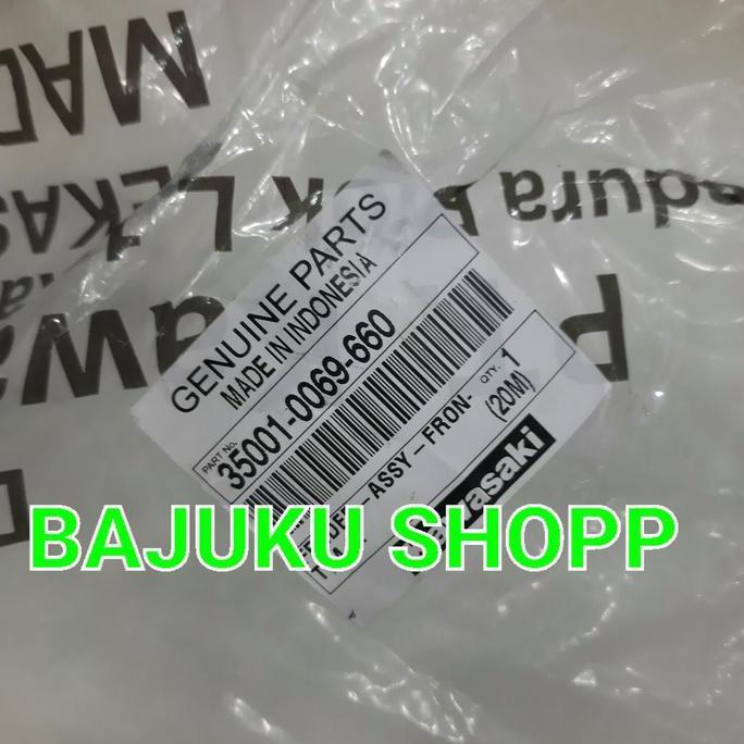 Spakbor depan kawasaki w175 w175 se hitam glossy original kawasaki