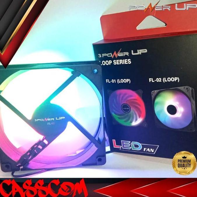 Fan Casing 12cm Power Up LOOP FL-02 RGB Light LED 12 Cm