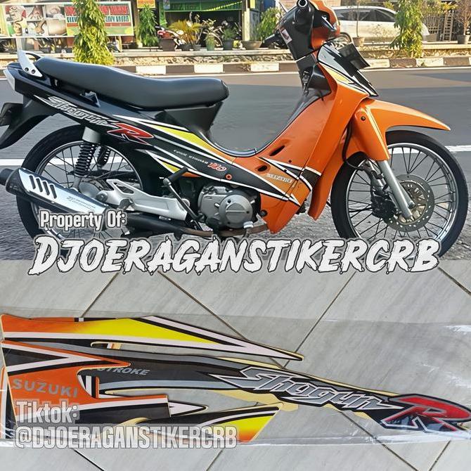 Striping Stiker Lis Motor Shogun R 110 2004 Stiker Polet Shogun 110 R 2004 Motorcycle
