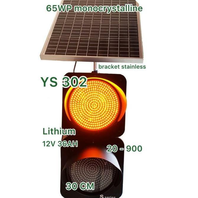 lampu warning light 2 aspek 30CM S SERIES YS302 lampu traffic lalu lintas lampu hati hati 2 mata dia
