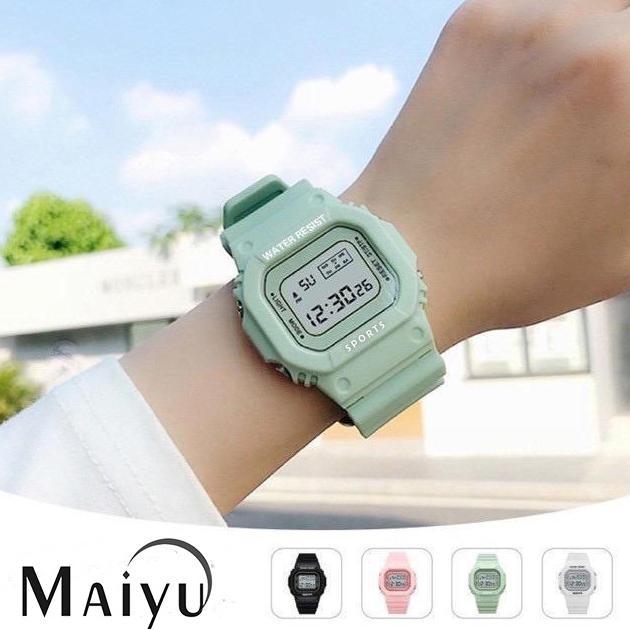 TERBARU JAM TANGAN WANITA A0022 JAM TANGAN LED ELEKTRONIK KOTAK KECIL