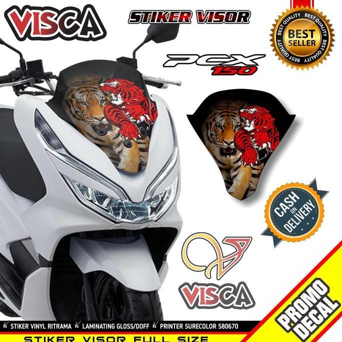 Stiker Visor Pcx 150 Variasi Motor Motorcycle Motorcycle
