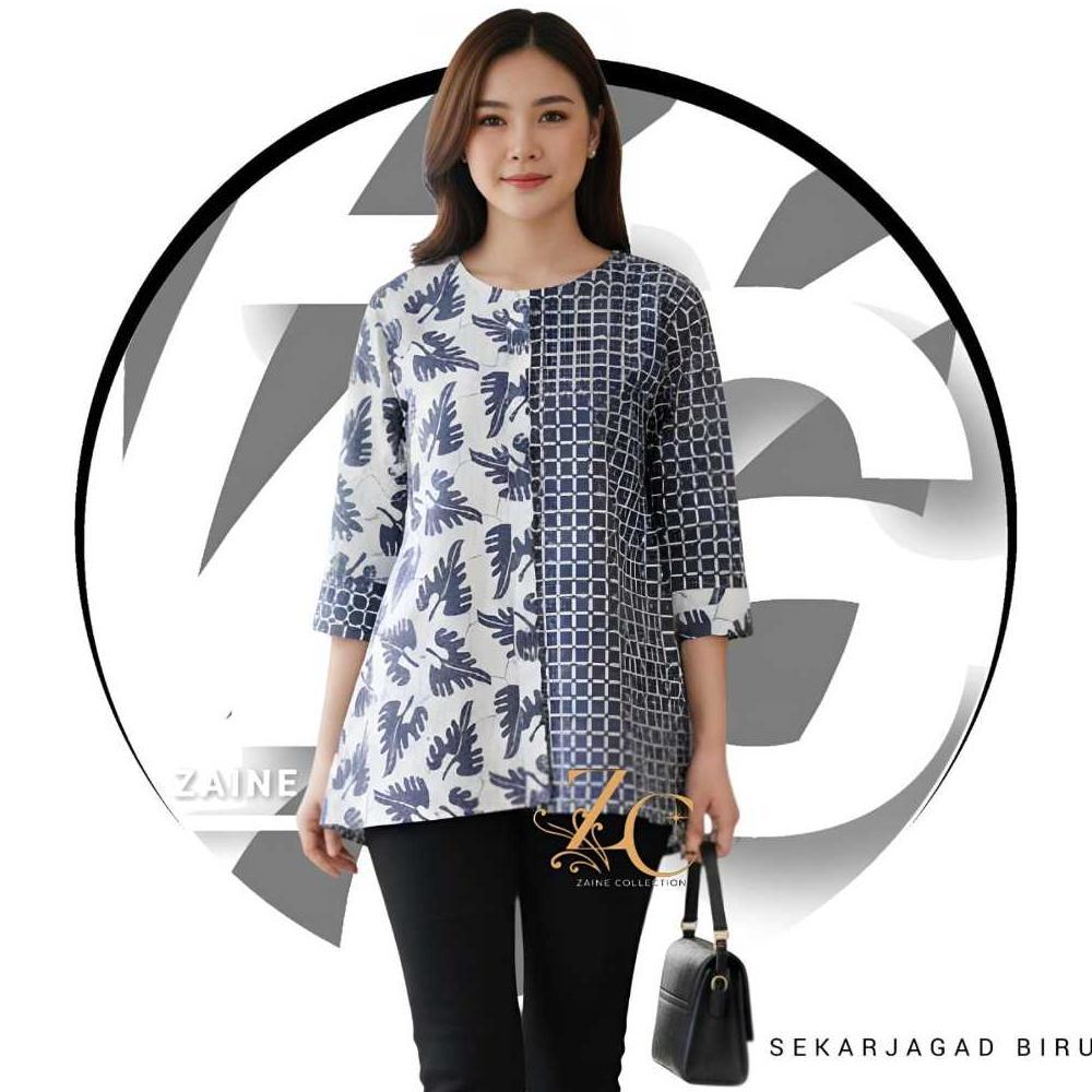 NEW ARRIVAL Baju Batik Wanita Modern Atasan Blouse Batik Kerja Kantor Wanita Model Terbaru