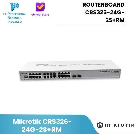 Mikrotik Crs326-24G-2S+Rm Routerboard Crs326-24G-2S+Rm