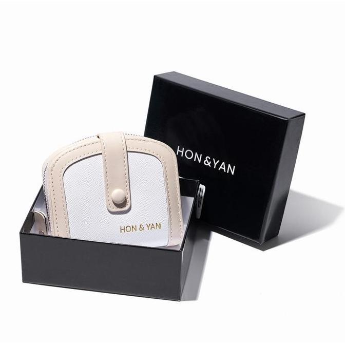 Sale [Tiktok Exclusive] Honyan Dompet Wanita Vellin Short Wallet Dompet Koin Kulit Sintetis Berkuali