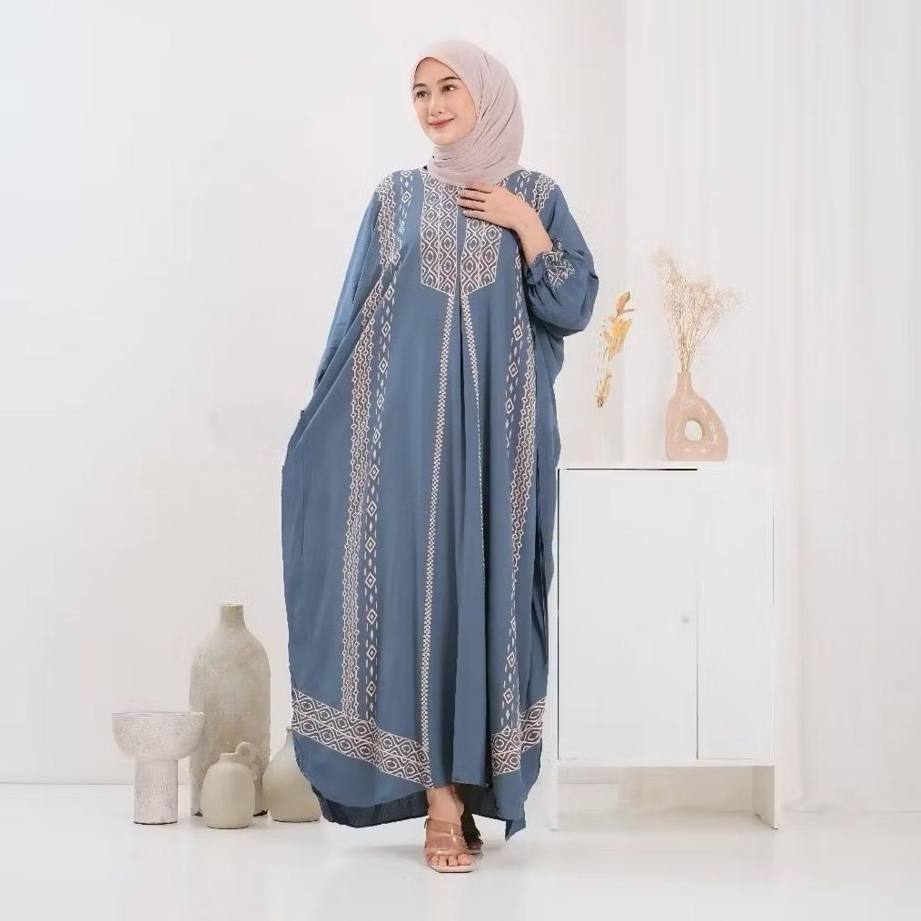 TERBARU Kaftan Hajar Super Jumbo Daster Lowo Rayon Dress Wanita Busui By Afareen Mode