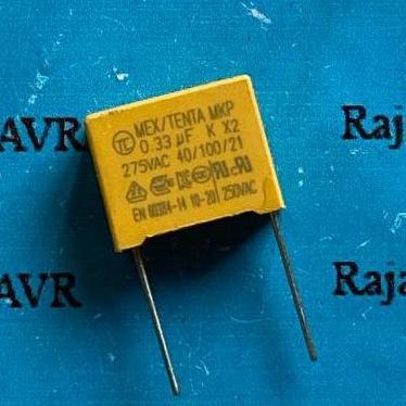 KAPASITOR 330NF 275V MKT PLASTIK X2 334 0.33UF 275V MKP YATZ27