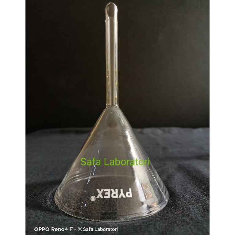 Corong Kaca Diameter 100Mm Pyrex / Glass Funnel / Corong Kaca Laboratorium