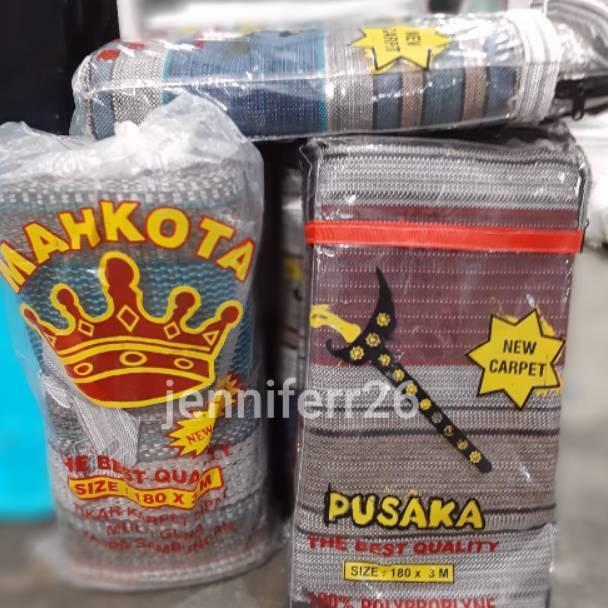 Tikar Lipat Tenun Merak Mahkota Full Benang Mahkota Merak Full Benang 180X300