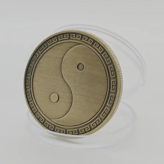 Koin Kuno Naga Phoenix 4cm Koin Bagua Fengshui