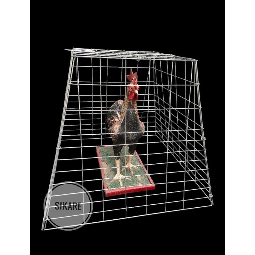 Kandang Ayam Pyramid Trapesium / Kurungan Ayam Galvanis / Kurungan Tenggaran Umbaran Jemur Ayam