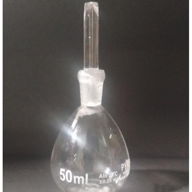 Piknometer 50 Ml Pyrex Bahan Kaca Borosilicate
