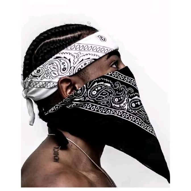 bandana / scraft / slayer multiguna / slayer batik Abu Biru Hitam Merah Putih Ungu Syal cashmere
