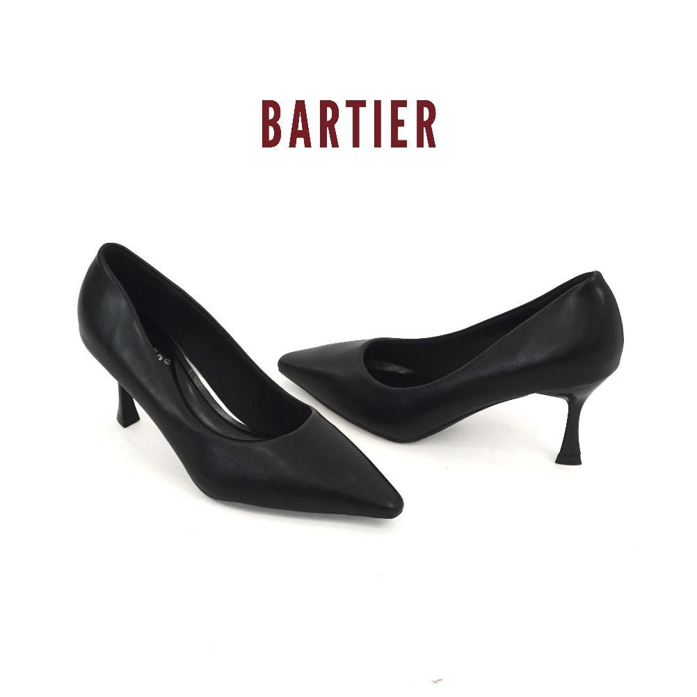 CUCI GUDANG BARTIER - HEELS SEPATU KERJA WANITA SEPATU HAK WANITA GLOSS DOVE NUDE HEELS 7CM