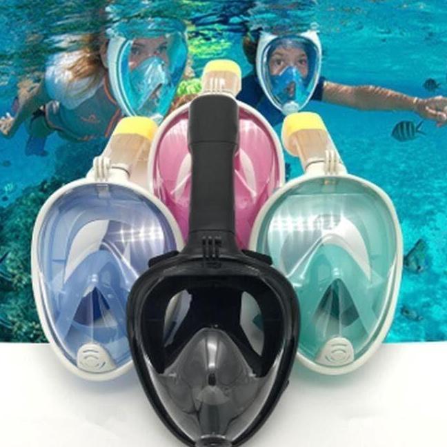 Snorkeling Full Face Snorkling Diving Mask kacamata renang Scuba