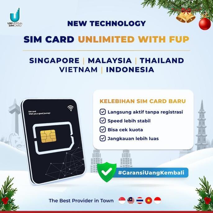UniSim Simcard Asean Unlimited with FUP & True Unlimited ( SG, Malay, Thai, Indo, Vietnam ) || Langs