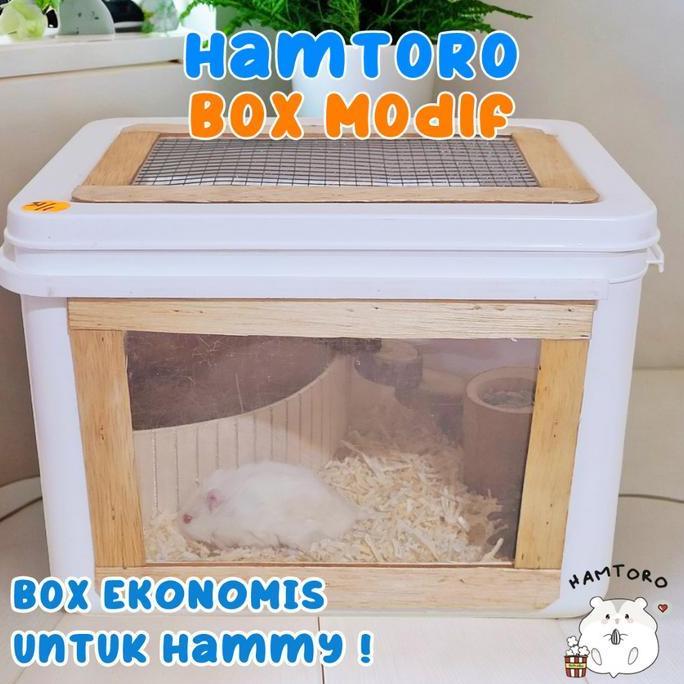 Hamtoro Box Es Krim Modif Kandang Hamster Ukuran Besar box  hamster