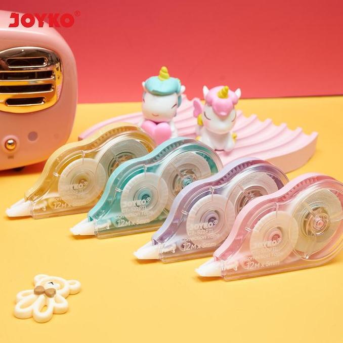 Joyko Correction Tape 12m TipEx Kertas Joyko CT-522 PTL PASTEL Kering
