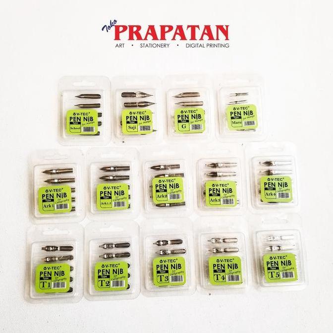 V-TEC Pen Nib isi 5 pcs for Calligraphy & Manga