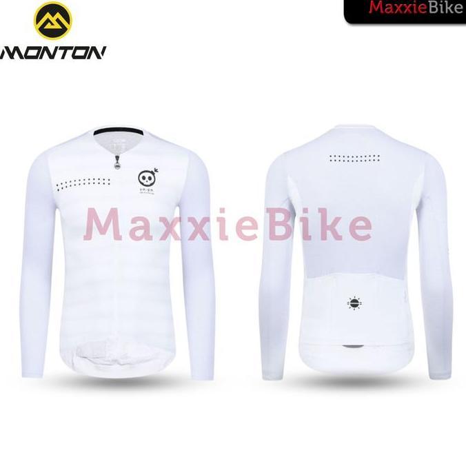 Maxxiebike Monton Baju Jersey Sepeda Pria Lengan Panjang AM PM Long Sleeve Cycling Jersey Skull Mont