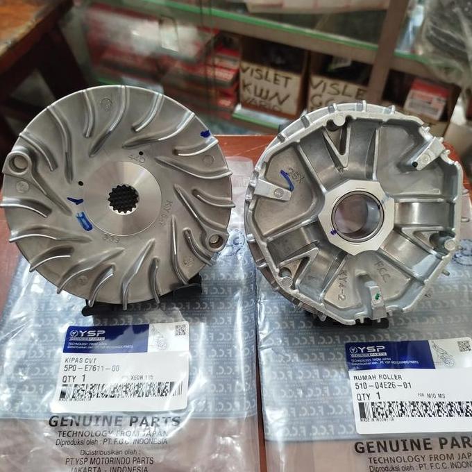 Paket Kipas CVT Dan Rumah Roller Mio M3 Original FCC YSP Genuine Parts