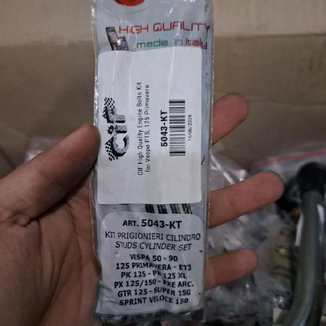 BAUT TANEM BLOK VESPA PTS RACING SUPER SPRINT PX EXCEL VBB UKURAN STD 11 11 4 PCS SET MUR RING CAKEP