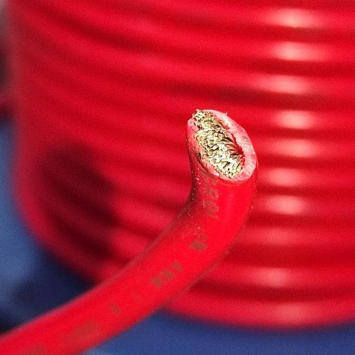 KABEL AWG10 AWG 10 10AWG MERAH PER METER D'90