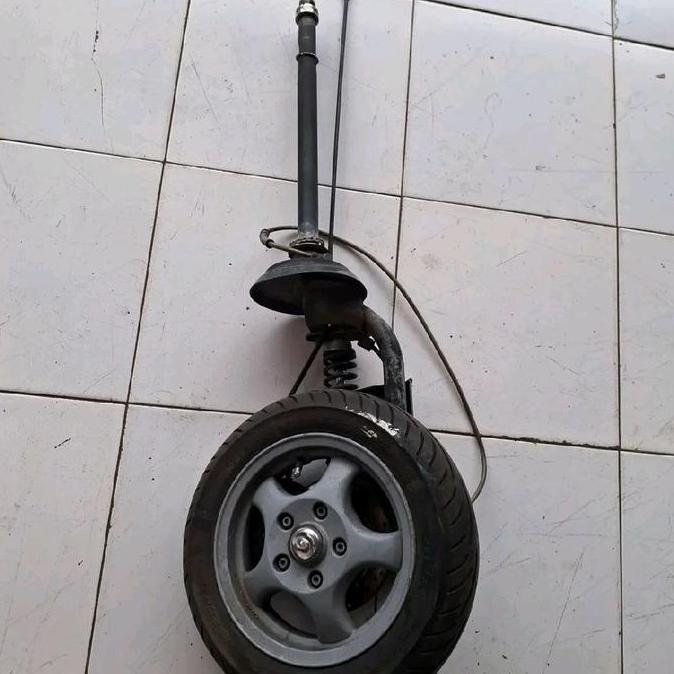 FORK PIAGGIO HEXAGON ORI COPOTAN MAYAN BAGUS. RING 10 VELG GRIMECA KONDISI SEUSAI VIDEO. FORK KIRI C