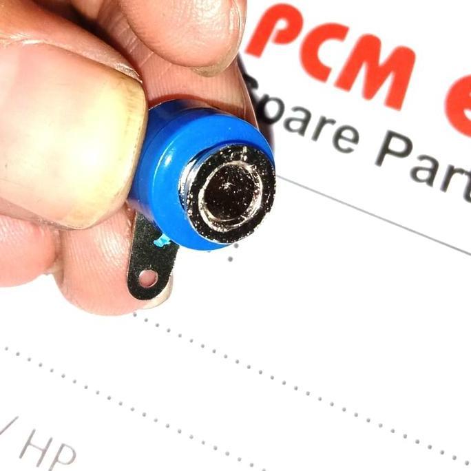 BANANA SOCKET FEMALE 4MM CONECTOR JACK BANANA BLUE PANEL / BOX MOUNT D'90