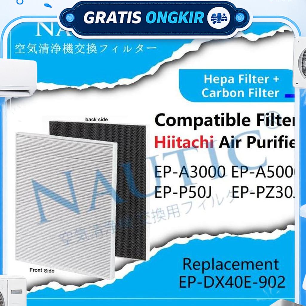 Hepa Filter Air Purifier Hitachi Ep-Pz30J Ep-P50J Ep-A5000 Ep-A3000