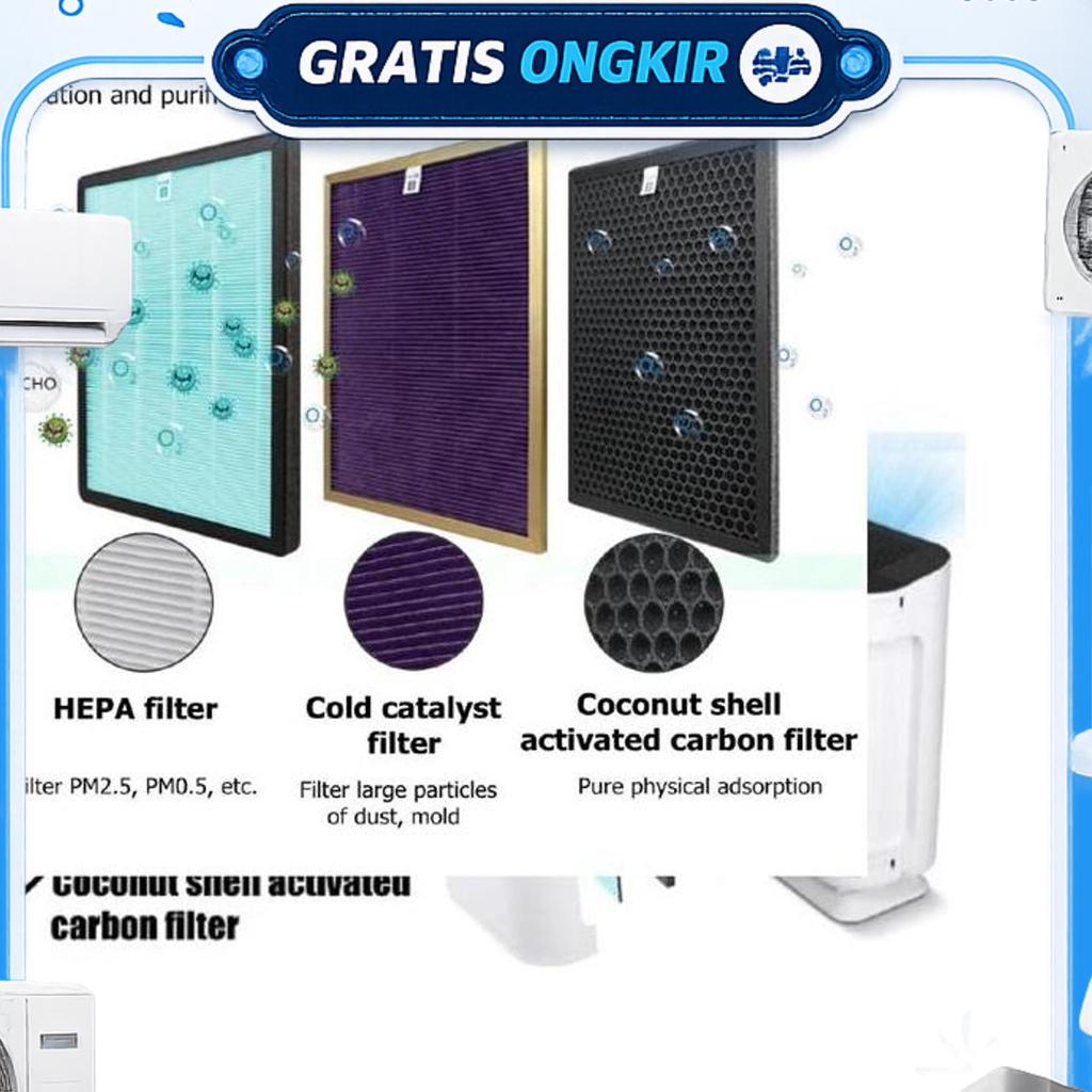 Filter Hepa Air Purifier Untuk Negatif Ion Negatif Dengan Carbon Extra