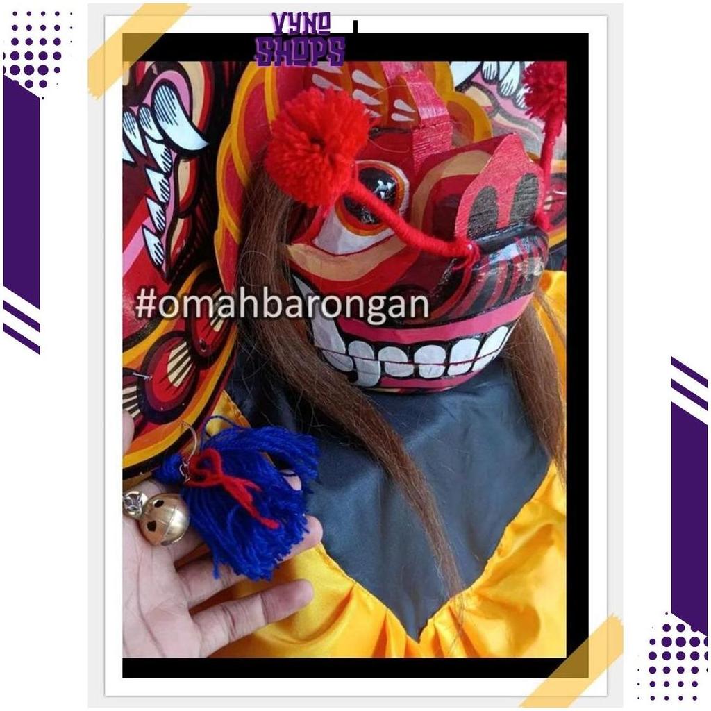Barongan Anak Spons Jumbo Devil Naga Pedang Kucingan Kayu Premium Ori