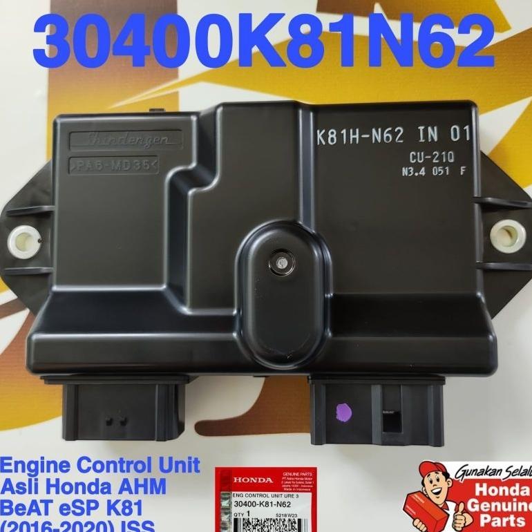 Ecu Atau ECM Beat eSP 2016-2019 Ori Honda AHM 30400K81N62
