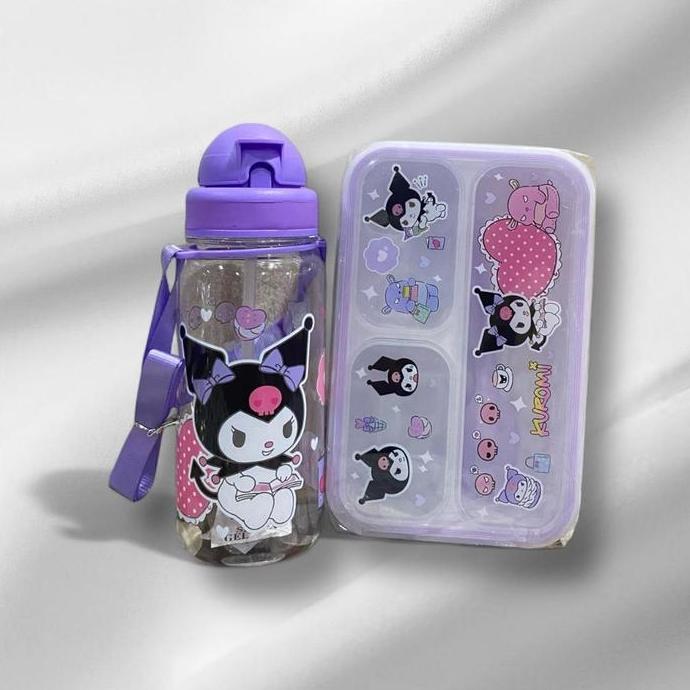 NEW Kotak Makan/Lunch Box Set Makan Karakter Animals BPA FREE 3675/2361/2368