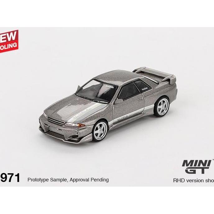 MINIGT 971 - NISSAN SKYLINE GT-R (R32) VEILSIDE COMBAT C-I VEILSIDE COMBAT GREY - DIECAST MOBIL MAIN
