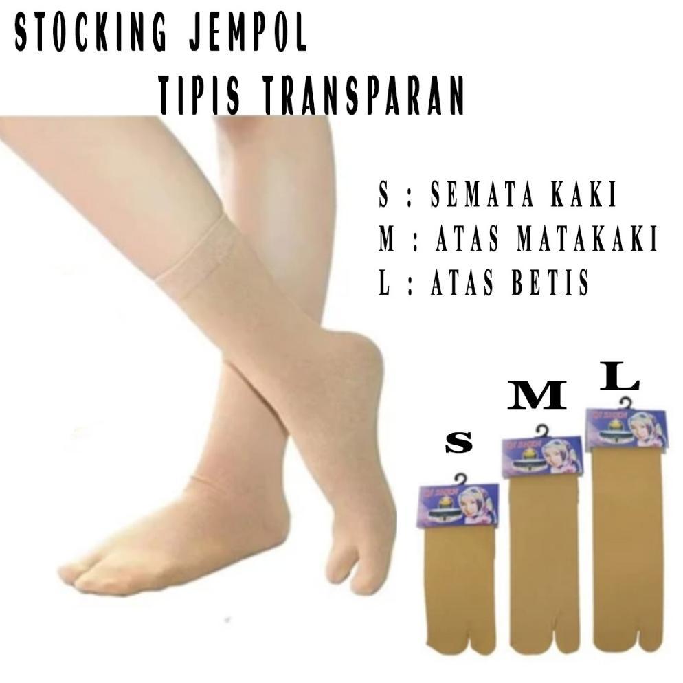 favorit kaos kaki stoking jempol tipis / stoking warna kulit wanita