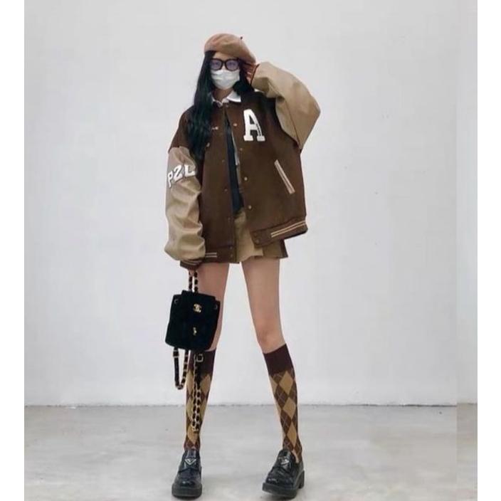 Diskon Jacket Bomber Baseball A Chok Wanita - Pria Oversize | Jaket Varsity Baseball Korea | Jaket B