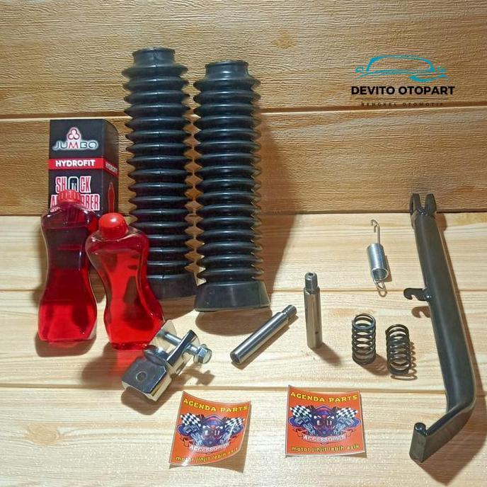 Paket Peninggi Shock Depan Belakang Xride Old/ Lama Modif Trail Sparepart Awet