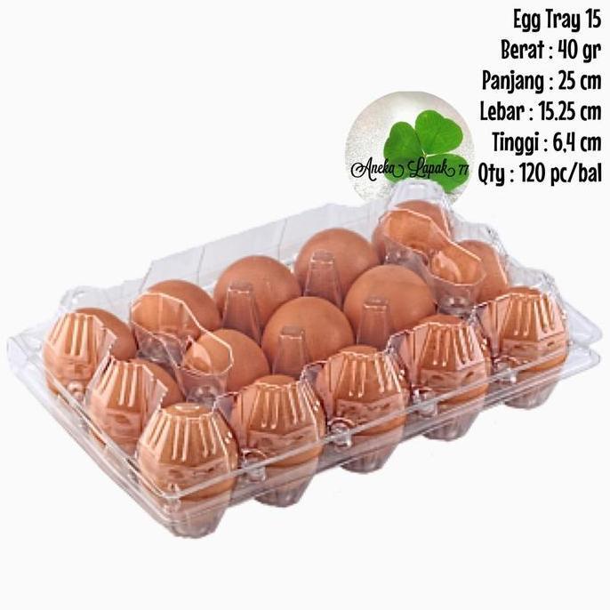 Box Egg Tray Lock 15 butir telur mika wadah telur tebal isi 15 butir telor sudah ada pengunci otomat