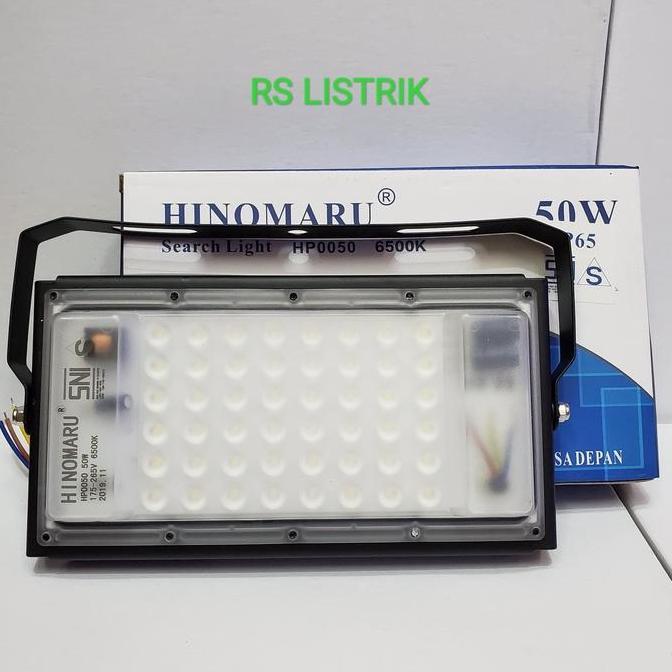 Promo Lampu Sorot Led-Flood Light Hinomaru 50W - Putih Kap Floodlight 50 Wat