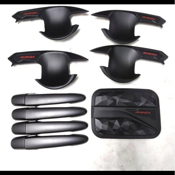 '' PAKET OUTER MANGKOK COVER HANDLE PINTU TANK COVER ALL NEW AVANZA HITAM *
