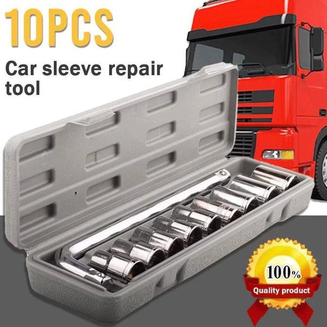 Tokoedwardd - KUNCI SOCKET WRENCH-Kunci Socket 10 pcs dan 27 Pcs Mata Kunci Socket Set 10 Pcs