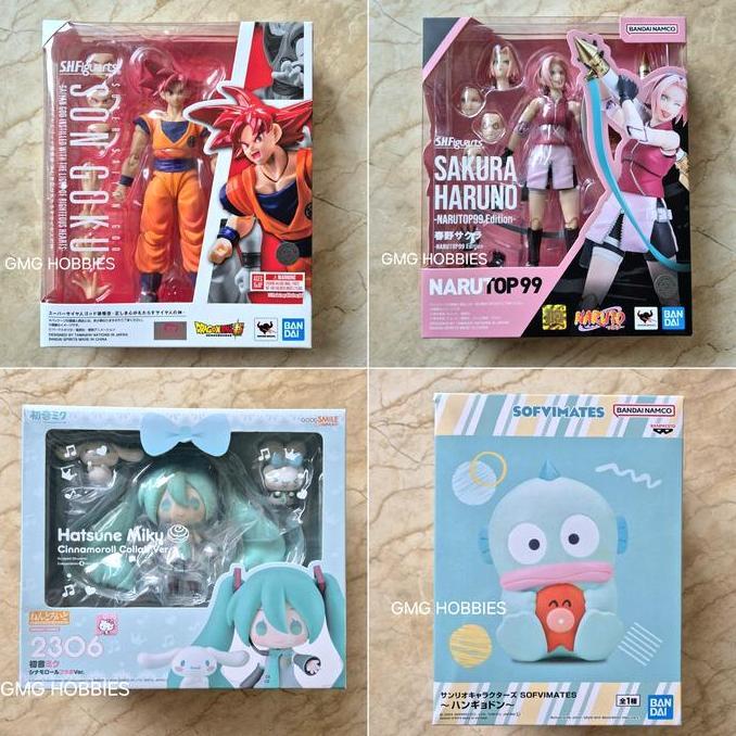 SHF 66123 SON GOKU SUPER SAIYAN GOD VIRTUE - SHF 66165 SAKURA HARUNO NARUTOP99 - 17763 NENDOROID 230
